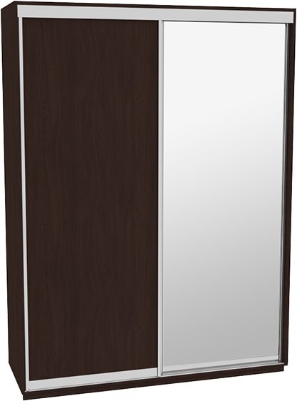 

Шкаф-купе ДОМ Н4186 Венге ДСП+Зеркало 180x60x240