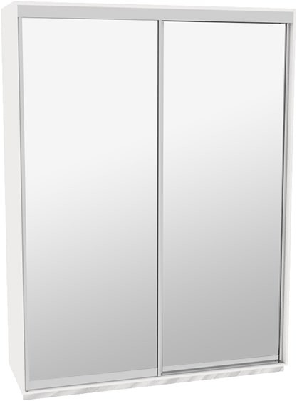 

Шкаф-купе ДОМ Н3186 Белый Зеркало 180x60x240