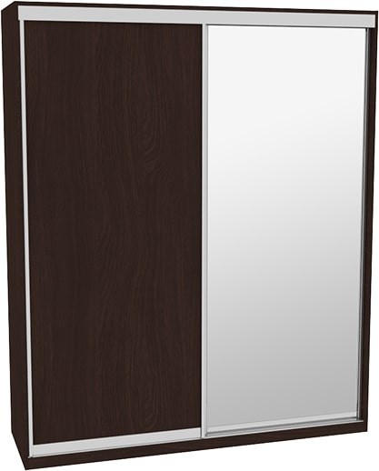 

Шкаф-купе ДОМ ВГ206 Венге ДСП+Зеркало 200x60x240