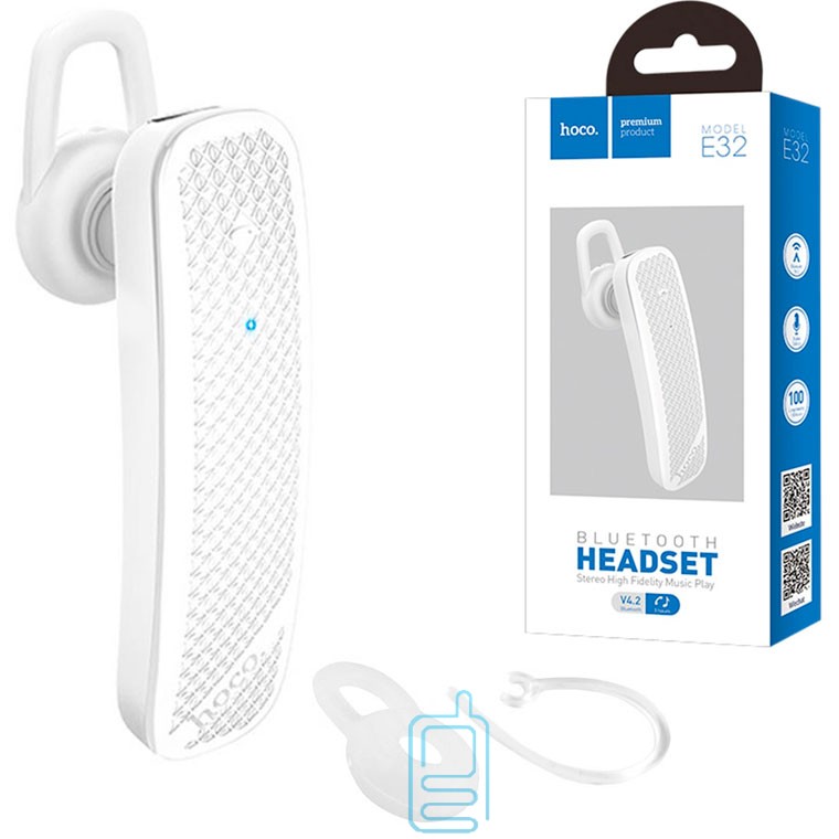 

Bluetooth гарнитура Hoco E32 белая
