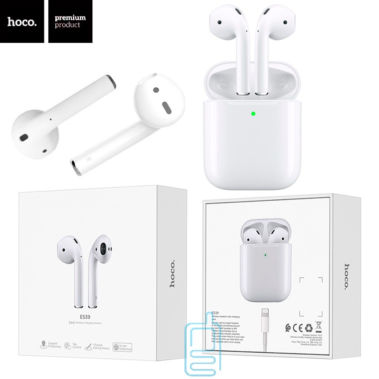

Bluetooth наушники с микрофоном Hoco ES39 белые