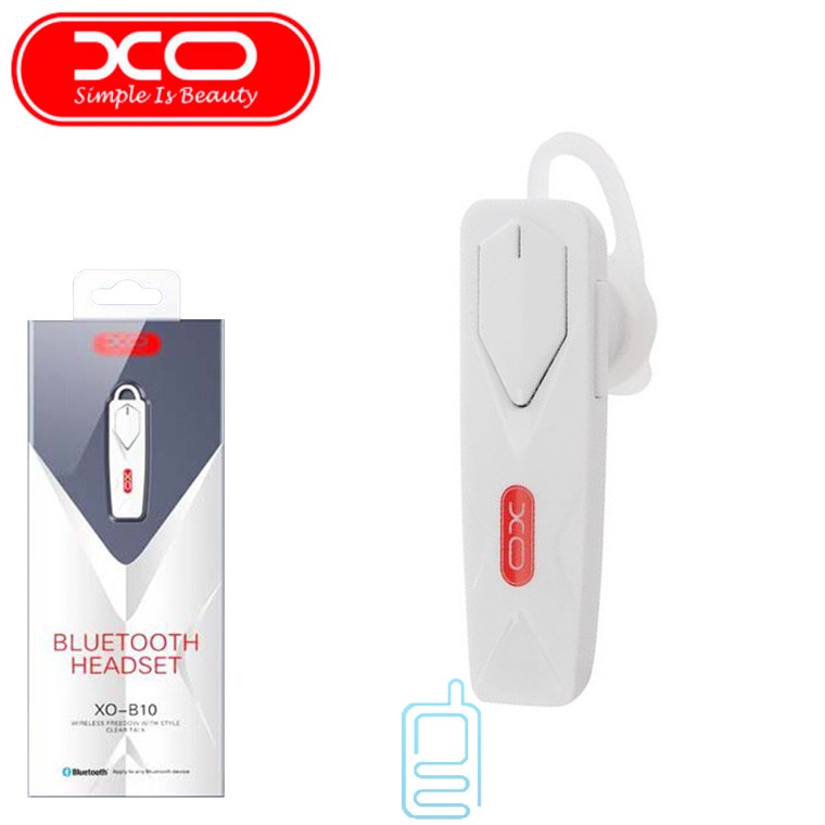 

Bluetooth гарнитура XO B10 белая