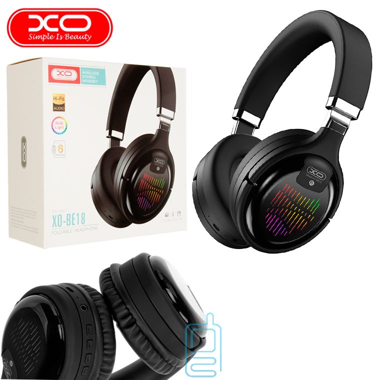 

Bluetooth наушники с микрофоном XO BE18 черные