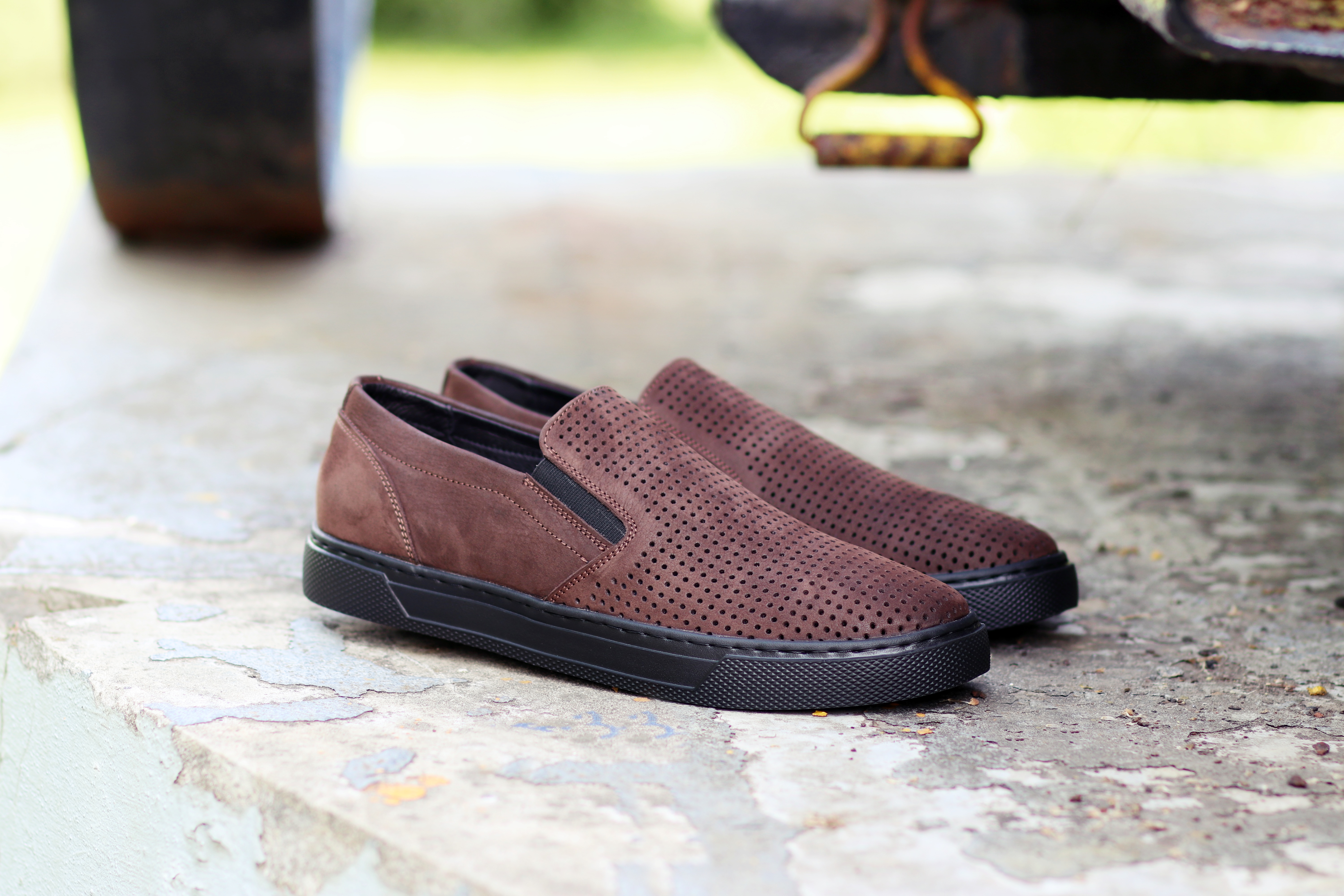 

Кожаные мокасины Crosby Chocolate 42