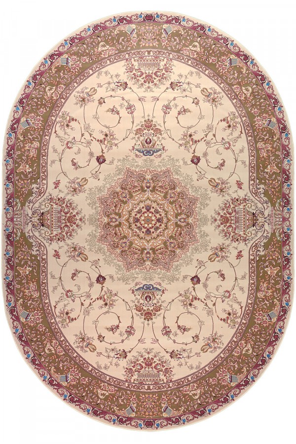 

Ковер ROYAL KERMAN 0811A 1x1.5 м. Овал Бежевый