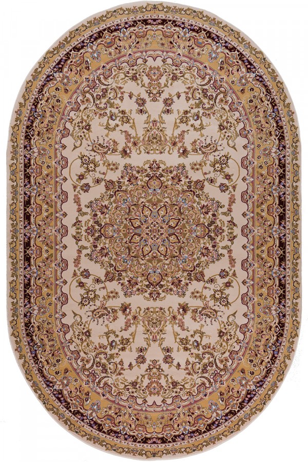 

Ковер ROYAL KERMAN 0801A 1x1.5 м. Овал Бежевый