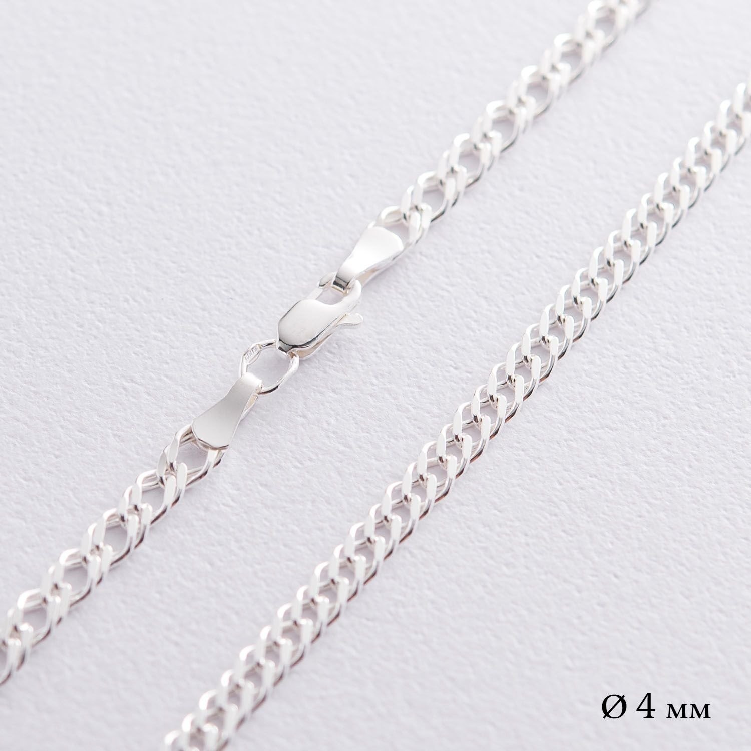 

Серебряная цепочка (плетение рембо) б010292 Оникс 60
