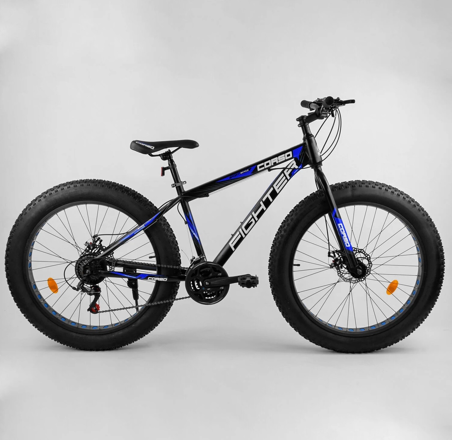 

Велосипед Фатбайк Corso 26" Fighter 20294 Black / Blue (20294)