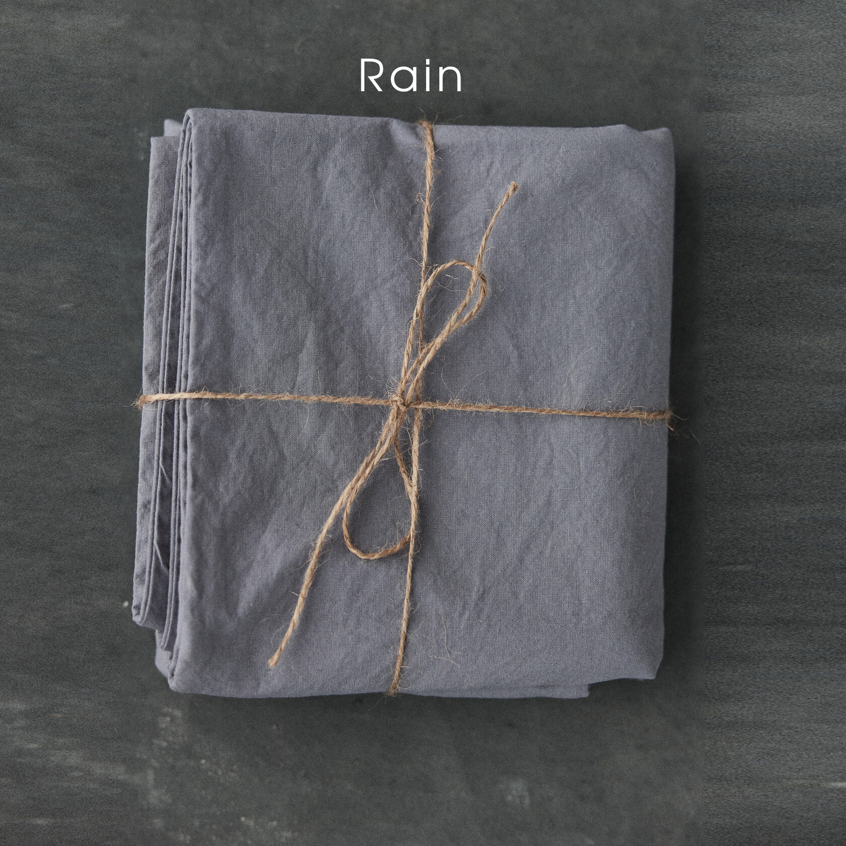 

Простыня из вареного хлопка Monhome Rain Серо-синий Евро 230 х 250