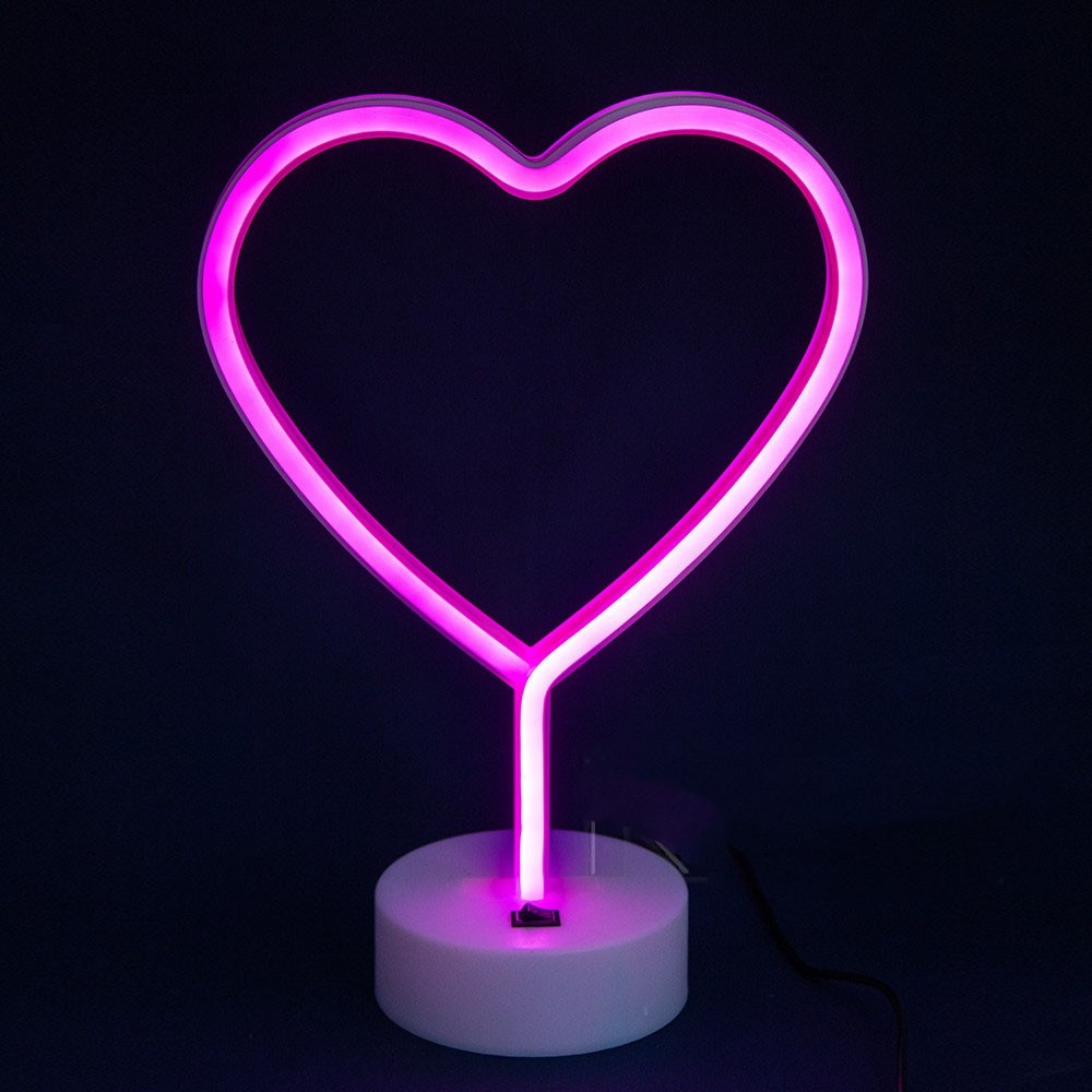 

Неоновый светильник LED Lights LOVE Декоративная LED лампа Сердце Pink