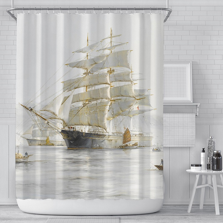 

Шторка для ванной и душа Barque 180х180 см (21113)