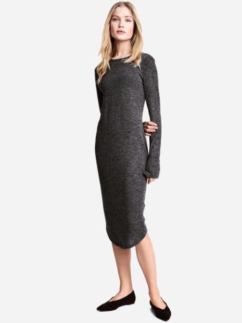 

Платье H&M 2hm053300075 S Темно-серое