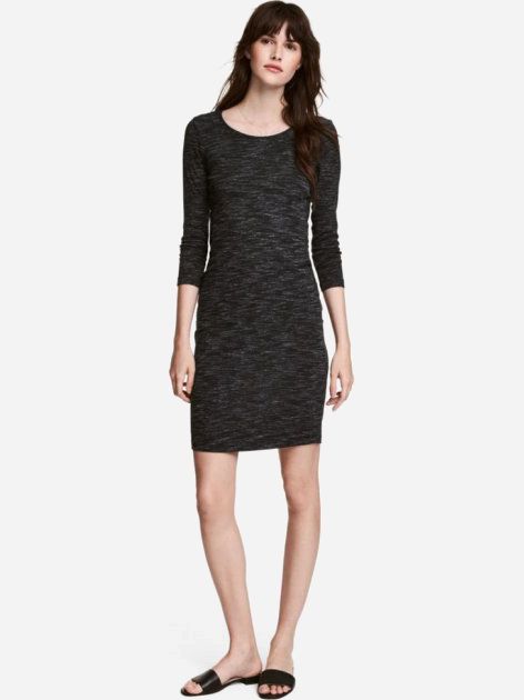 

Платье H&M 4hm053300004  Темно-серое, Платье H&M 4hm053300004 XS Темно-серое