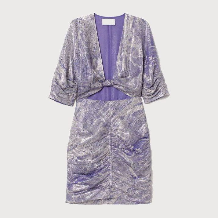 

Платье H&M Conscious Exclusive 07376199 40 Сиреневое металлик