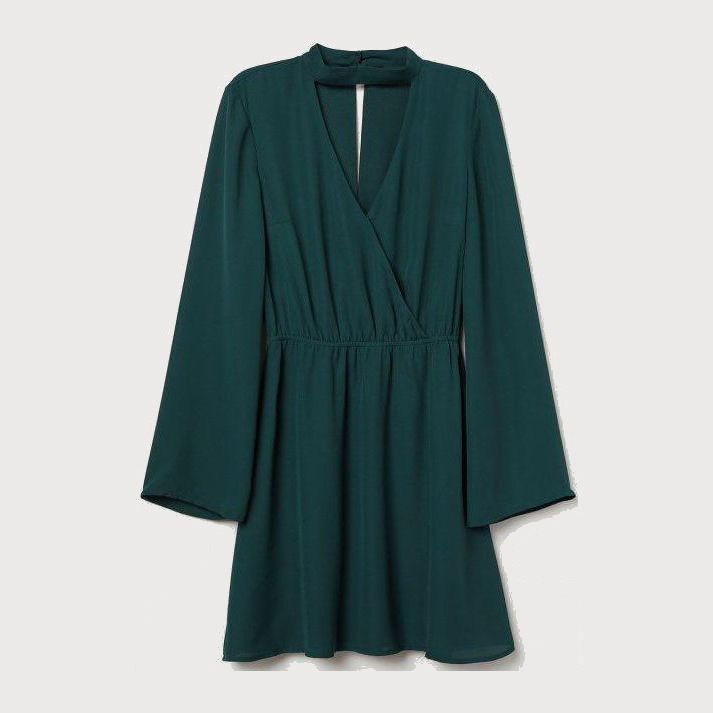 

Платье H&M 0663679-8 40 Зеленое