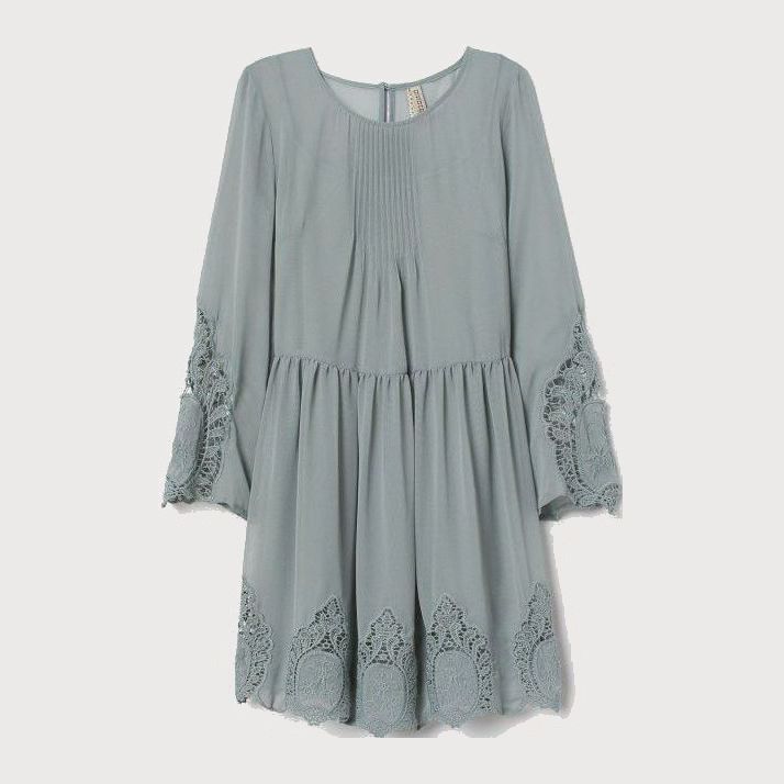 

Платье H&M 060730153  Бледно-зеленое, Платье H&M 060730153 34 Бледно-зеленое