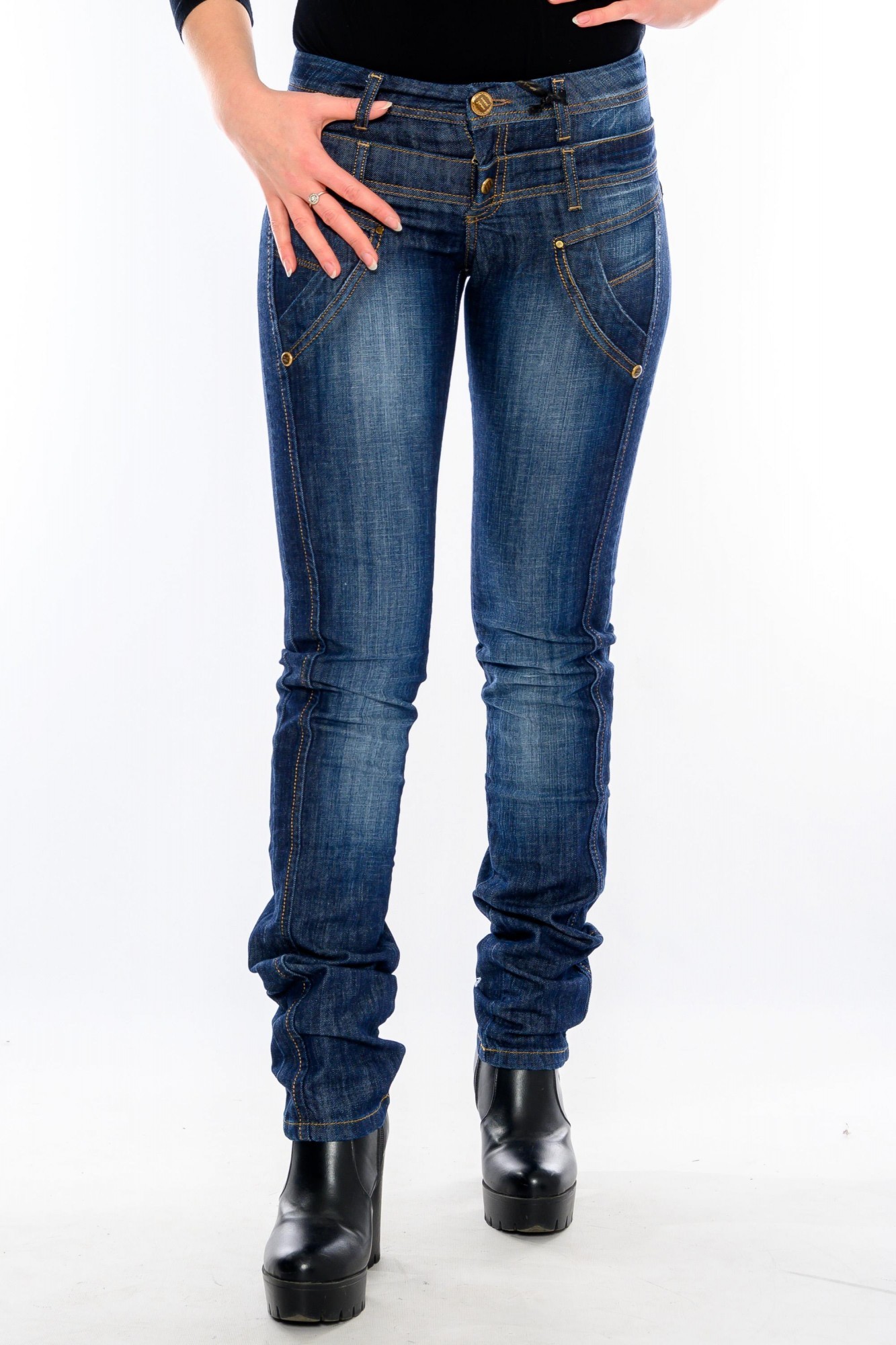 

Джинсы OMAT jeans 9573-720 W 29 L 34" Синие