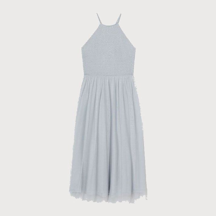 

Платье H&M 720647  Серое с голубым, Платье H&M 720647 38 Серое с голубым