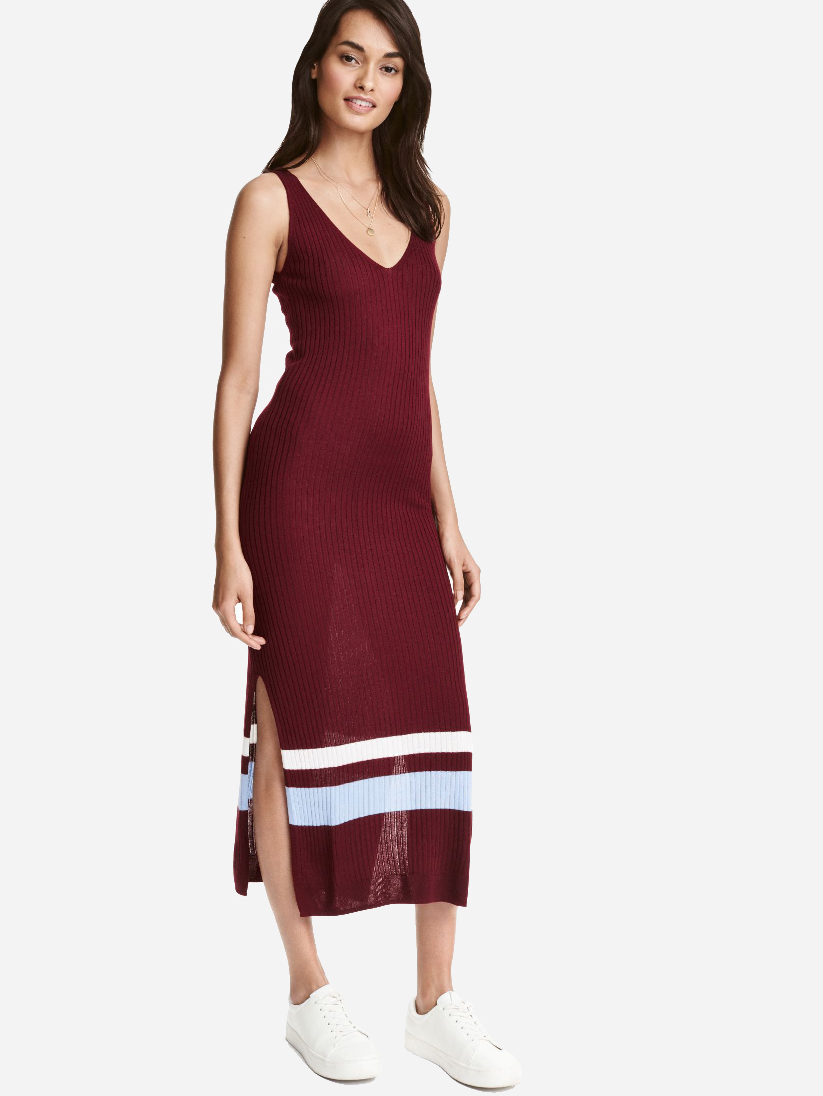 

Платье H&M 3015626 S Бордовое