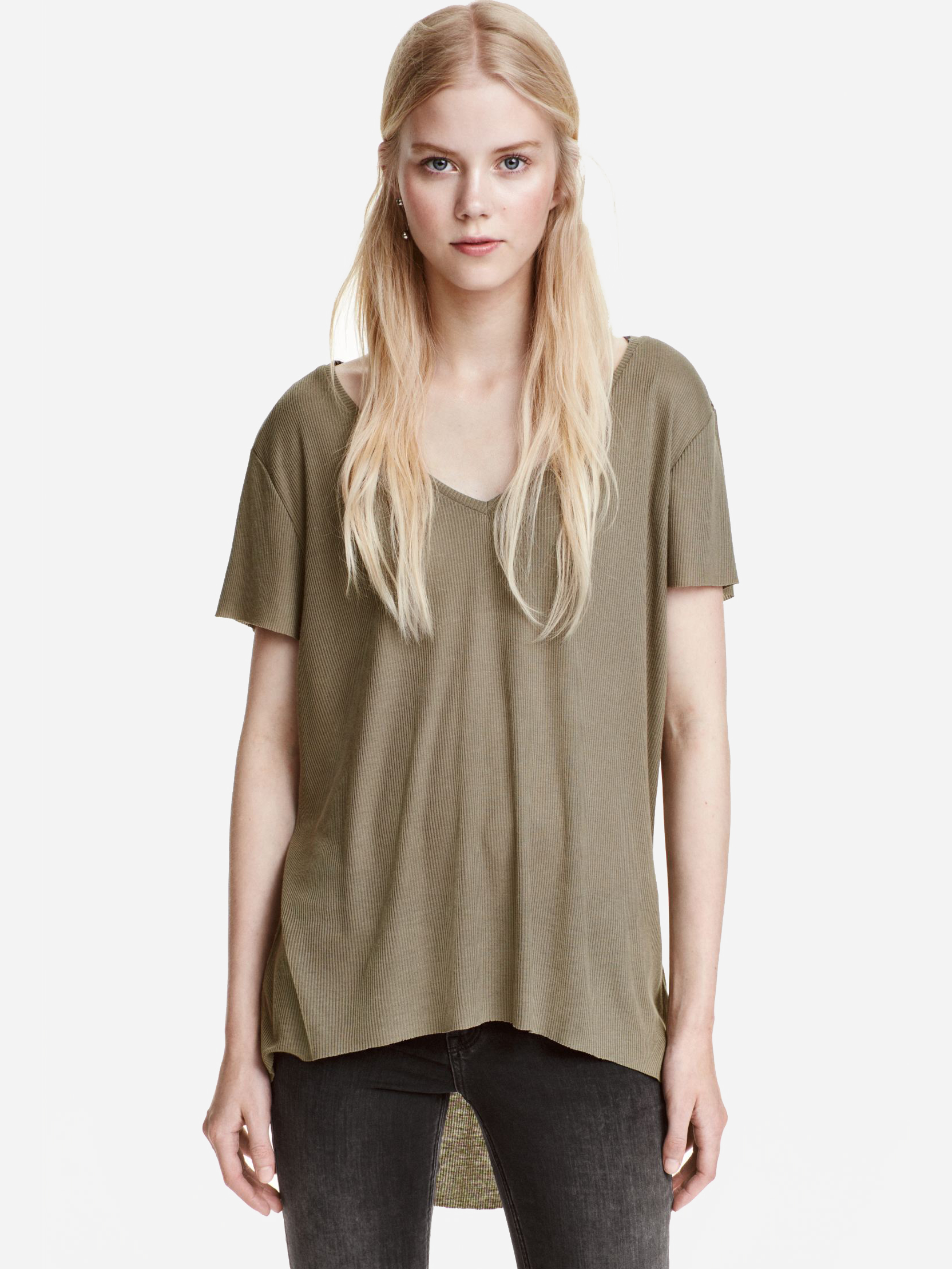 

Футболка H&M 55569369 М Бежевая