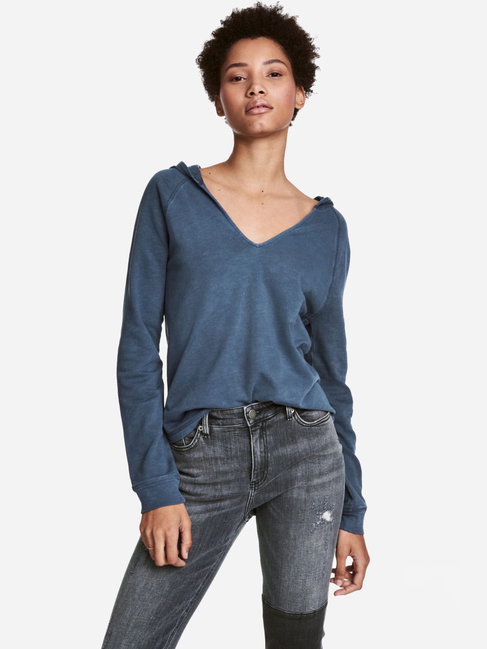 

Худи H&M 66486686 S Синее