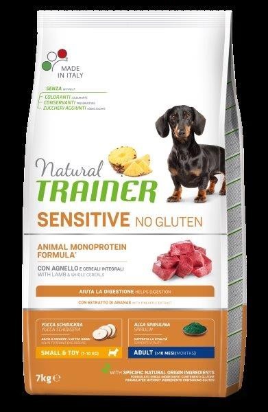 

Сухой корм для собак Natural Trainer Dog Sensitive Small&Toy Adult Mini With Lamb and whole cereals 7 кг монопротеиновый корм для взрослых собак мелких пород с ягненком