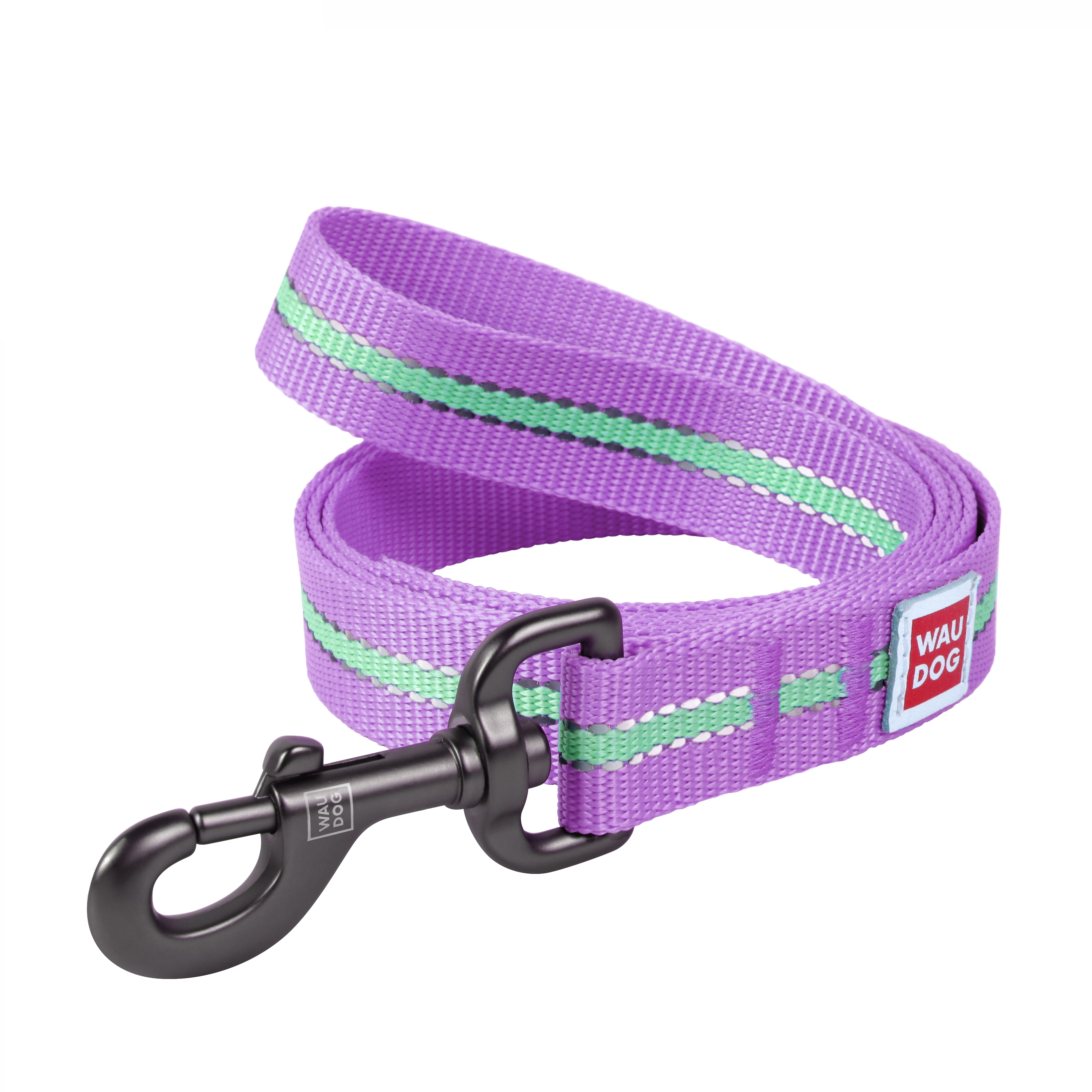 

Поводок для собак нейлоновый Collar WAUDOG Nylon, светящийся/светоотражающий, M, Ш 20 мм, Дл 122 см