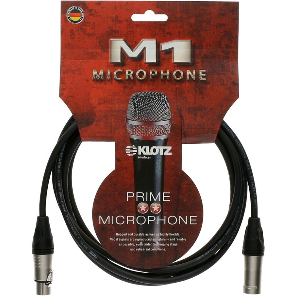 

Микрофонный кабель XLR Male — XLR Female 3 м KLOTZ M1K1FM0300