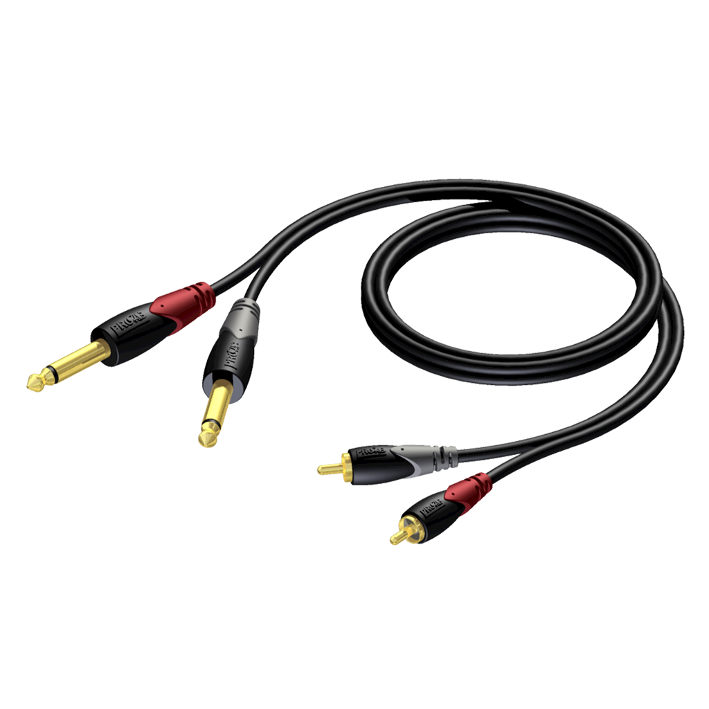 

Коммутационный кабель 2хJack 6.3 — 2хRCA 1,5 м Procab CLA631/1,5