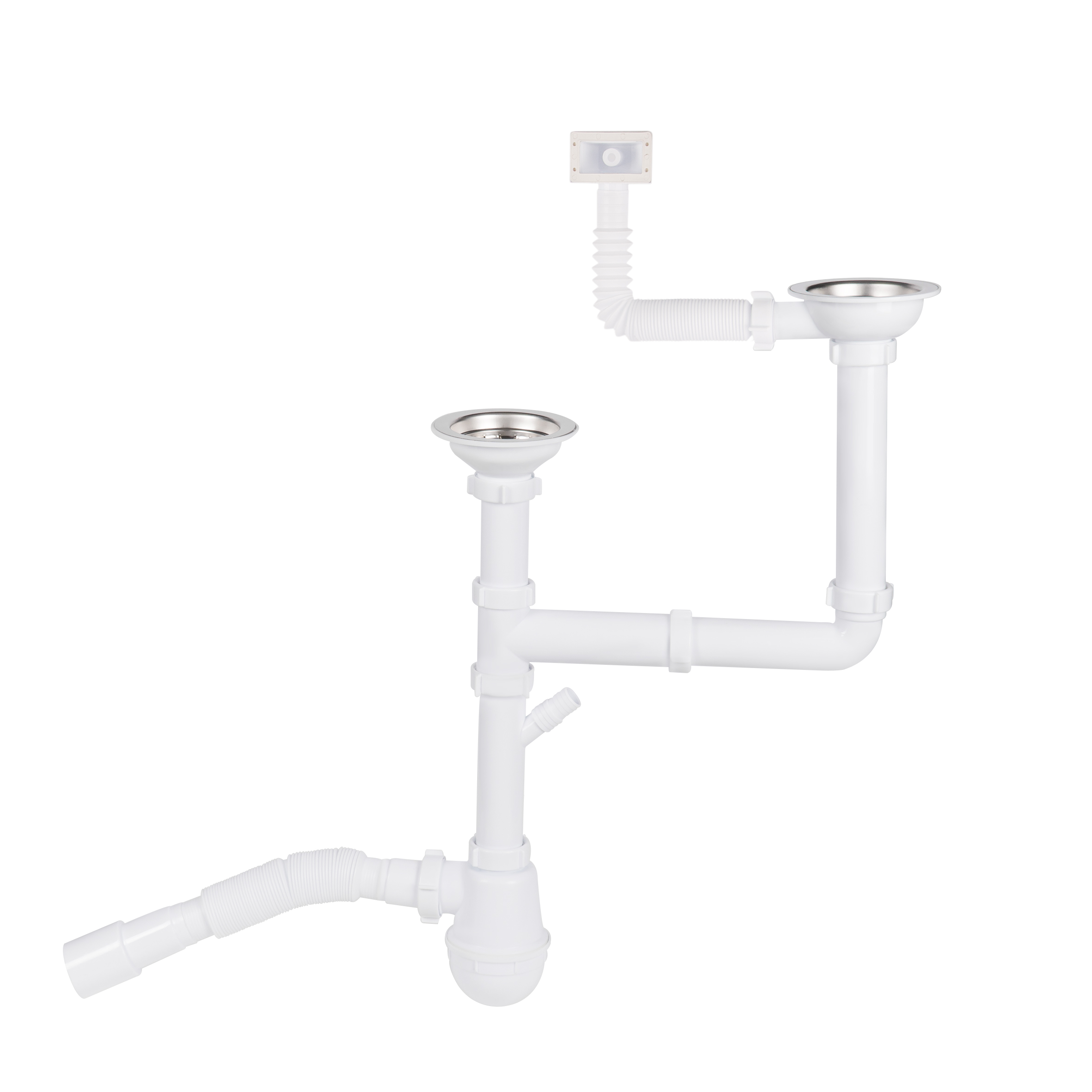 

Сифон Для Двойной Кухонной Мойки Lidz (Whi) 60 05 M003 00