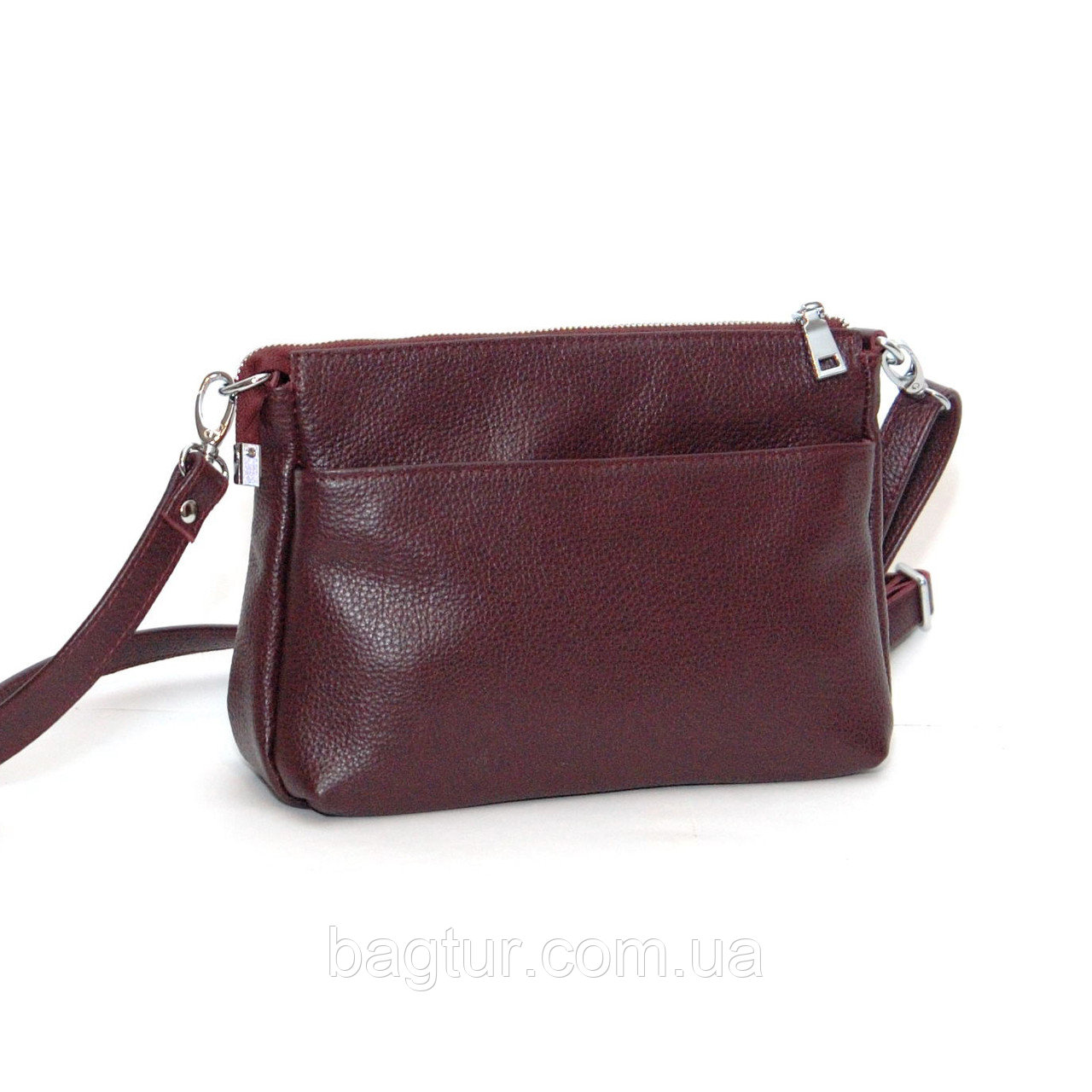 

Женская кожаная сумочка BagTur 35 флотар 01350104 Цвет бордовый