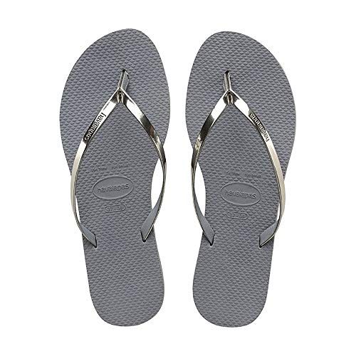 

в'єтнамки Havaianas 10626SK 35/36 т.сірий з срібним