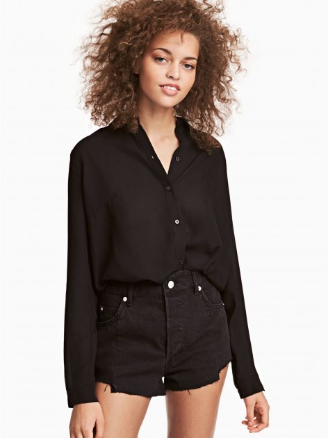

Блуза H&M 0502434 42 чорний