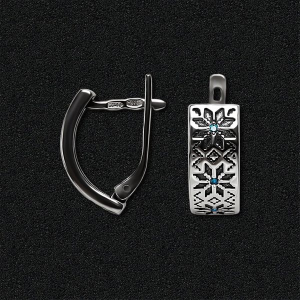 

Срібні кульчики Вишиванка 2199ski