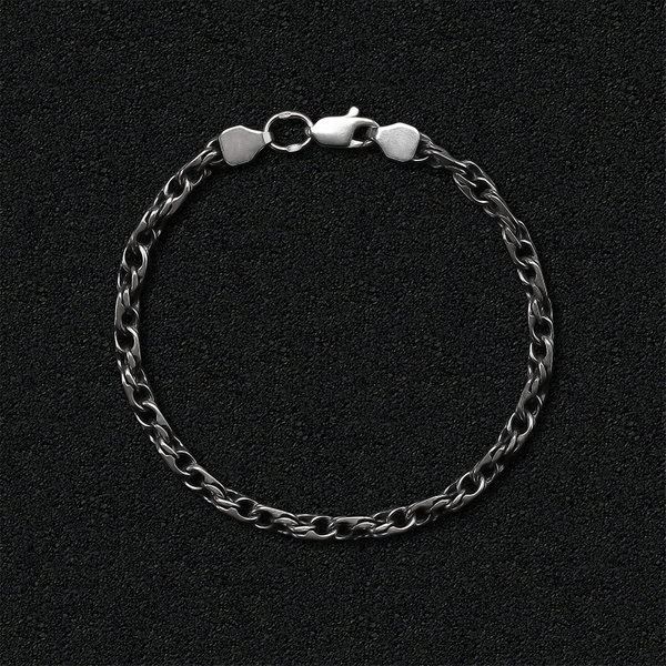 

Чоловічий срібний браслет "Якір Бісмарк" br10195
