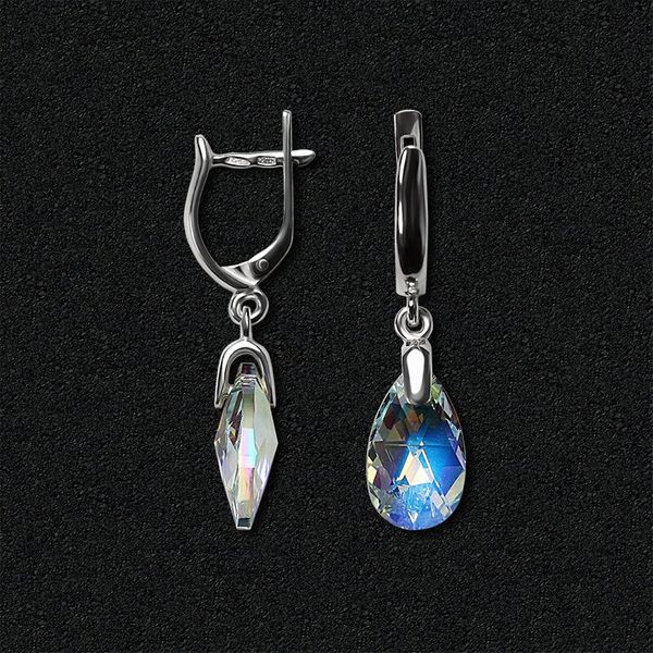 

Срібні сережки Swarovski 2302ltop