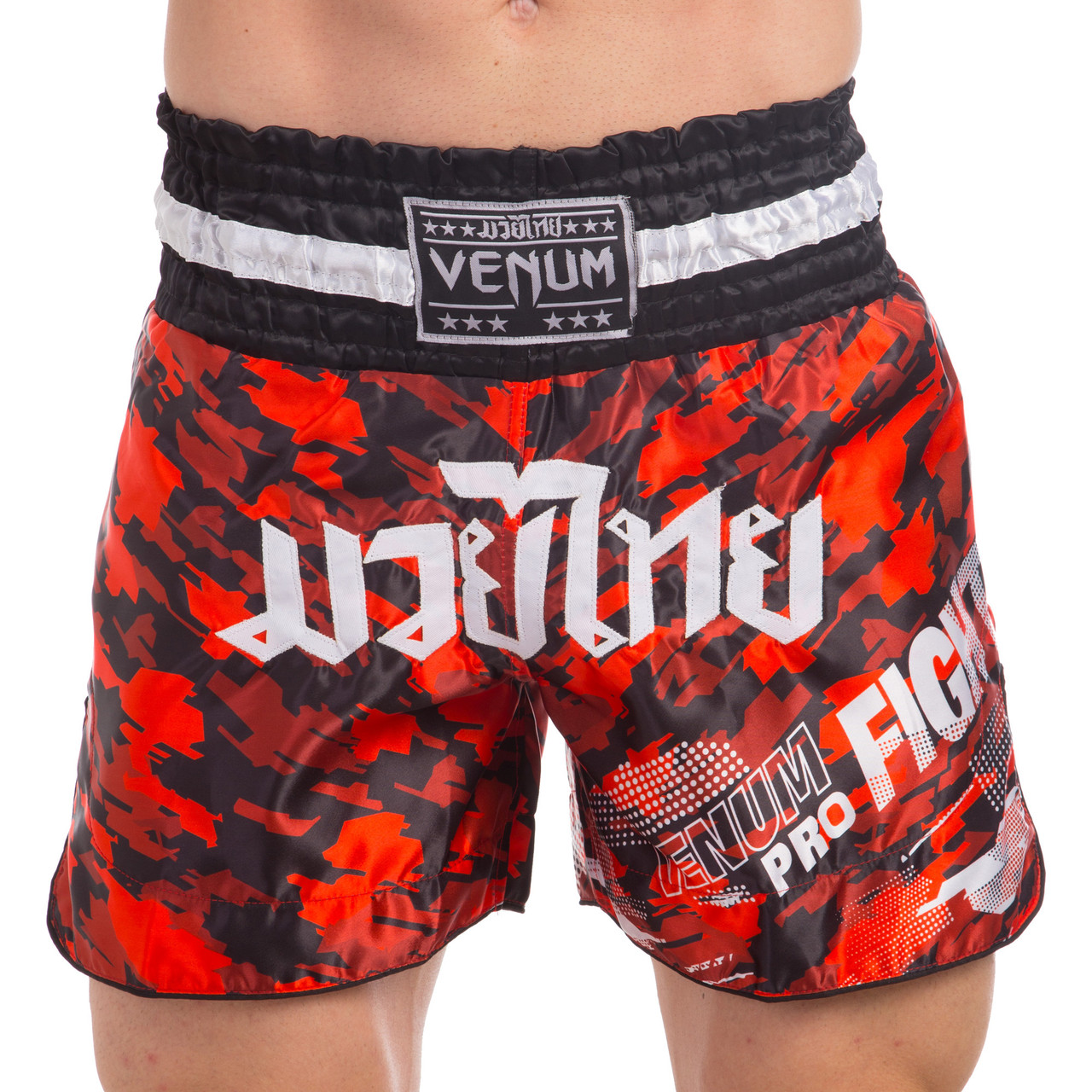 

Шорты для тайского бокса и кикбоксинга Venum Tecmo Heroe 0221 размер S (44-46) Red-Black-Grey