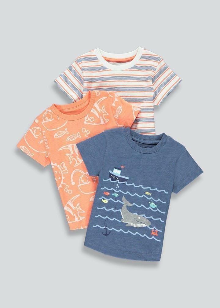 

Футболки 3шт Matalan 18-24 МЕС 81-86 см. для мальчика