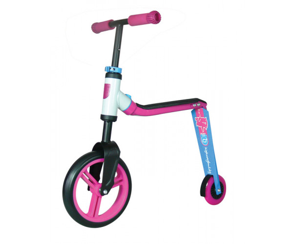 

Беговел+самокат 2 в 1 Highway buddy pink/blue Scoot and ride