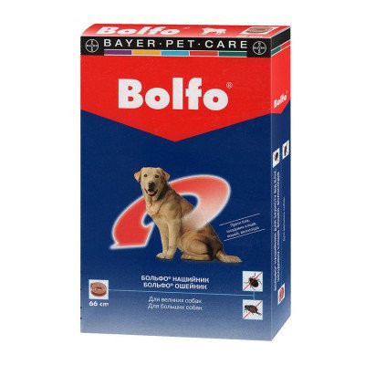 

Ошейник BOLFO против блох и клещей для собак, 66см