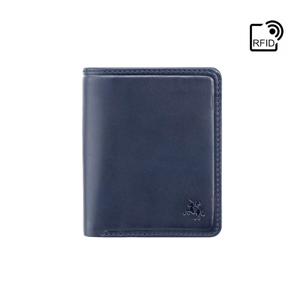 

Сине-оранжевый кошелек мужской Visconti PLR70 Piana c RFID (Steel Blue-Orange)