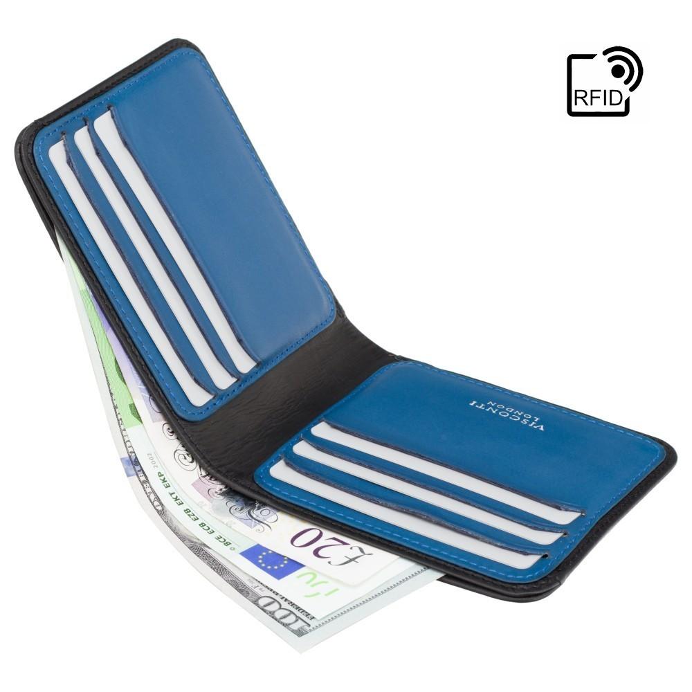 

Кошелек мужской Visconti VSL35 Trim c RFID (Black-Cobalt)