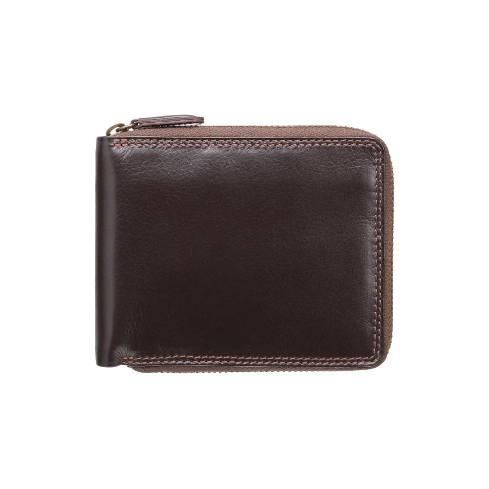

Коричневый унисекс кошелек на молнии Visconti HT14 Camden