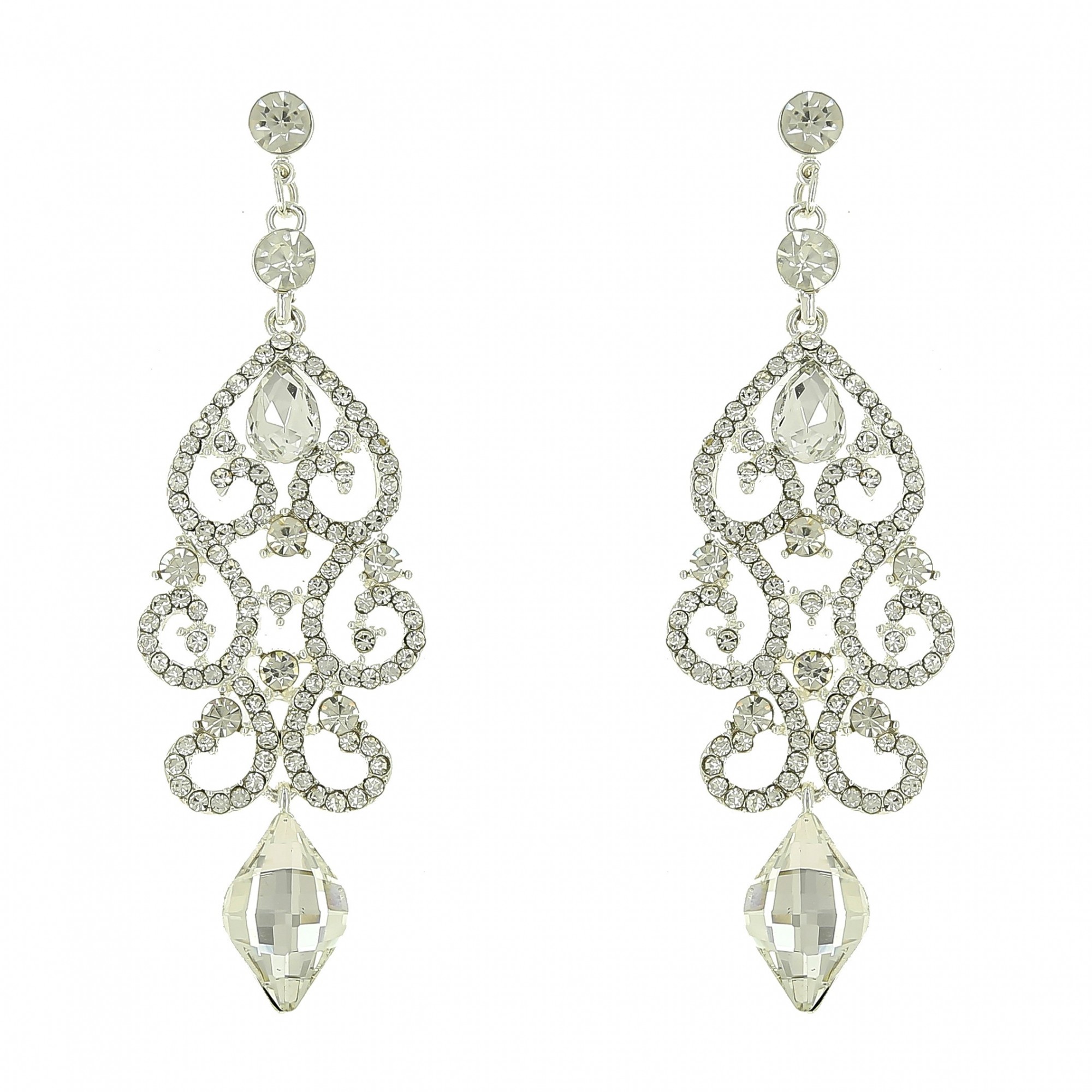 

Свадебные длинные серьги BLAGOY-ART RH20007-1