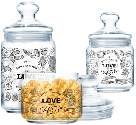 

Набор банок Luminarc Club Love Pasta 3 предмета