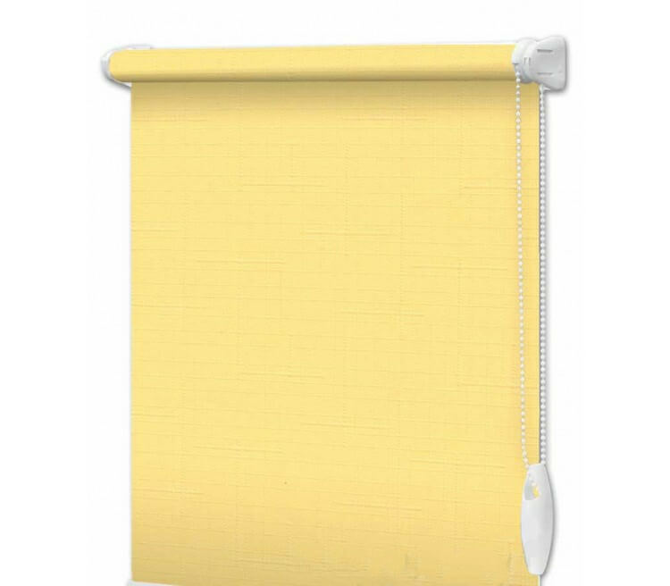 

Рулонная штора InterDiz 1150*1600 Лен 2057 Светло желтый открытого типа