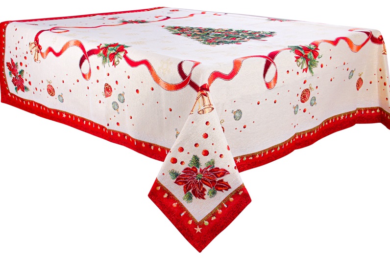 

Скатерть гобеленовая с люрексом Lefard Home Textile 716 Navidad 140х140 см