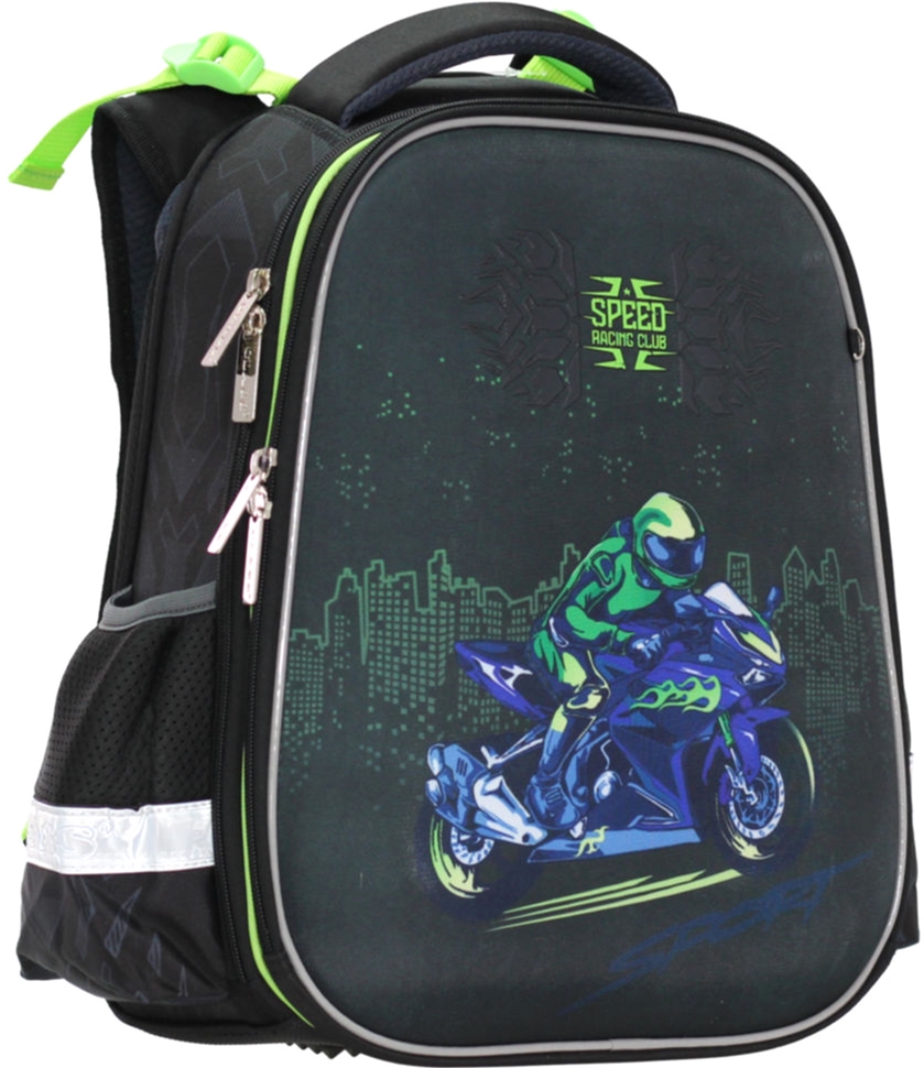 

Ранец Class SchoolCase Motobike 39 х 28 х 21 см 19 л Черный (2116C/8591662211603)