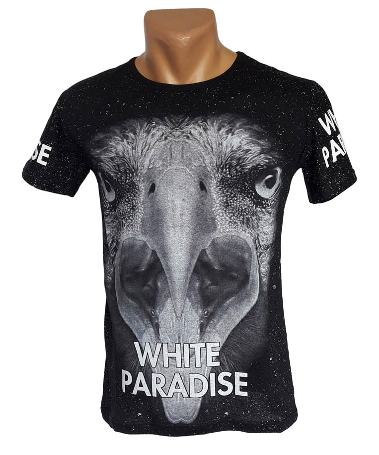 

Мужская футболка White Paradise 4348  цвет черный, Мужская футболка White Paradise 4348 L цвет черный