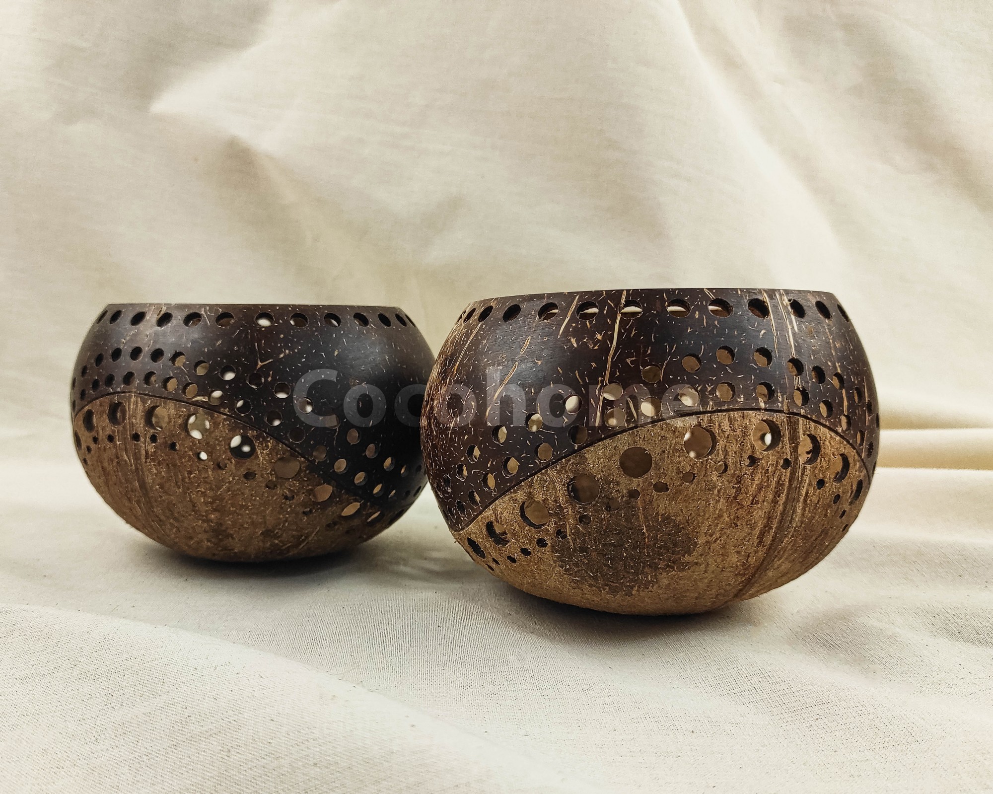 

Кокосовые чаши Coconut Home Light волна набор 2 предмета эко декор (893 -151)